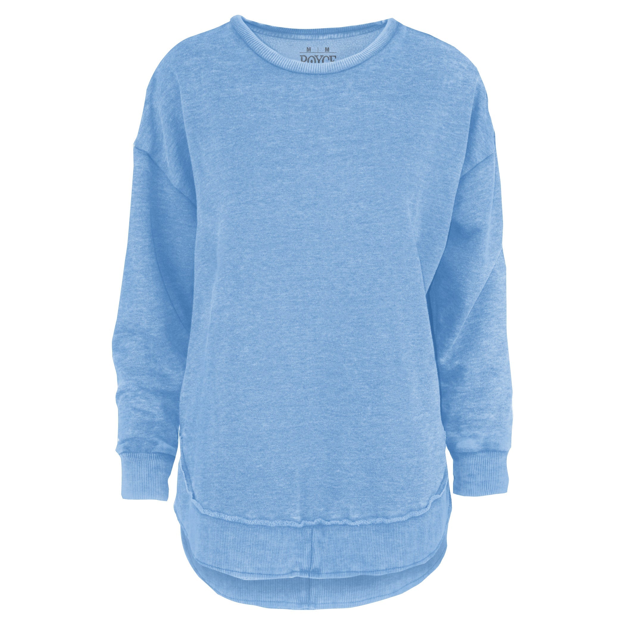 Kvinnor Poncho Fleece Med High-Low Kant Och Melange-Design