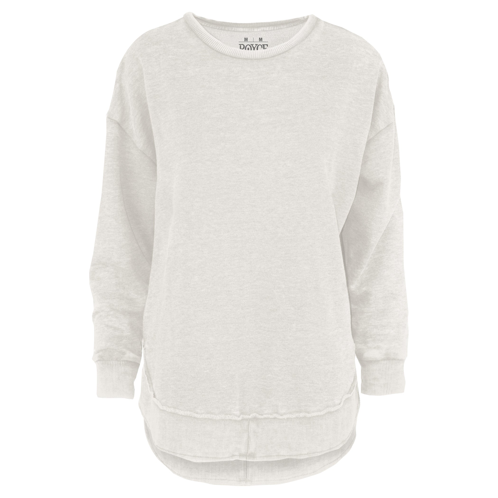 Kvinnor Poncho Fleece Med High-Low Kant Och Melange-Design