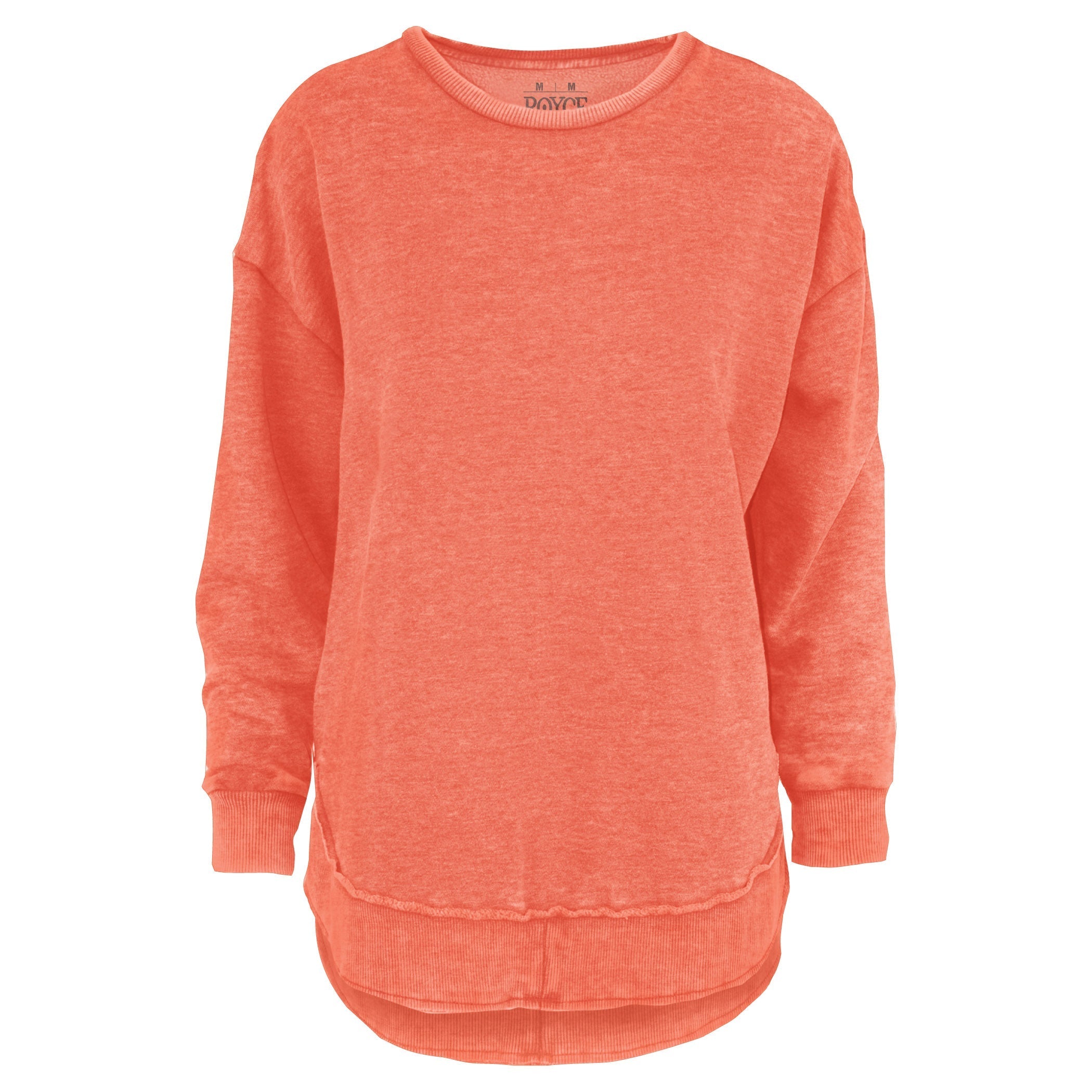 Kvinnor Poncho Fleece Med High-Low Kant Och Melange-Design