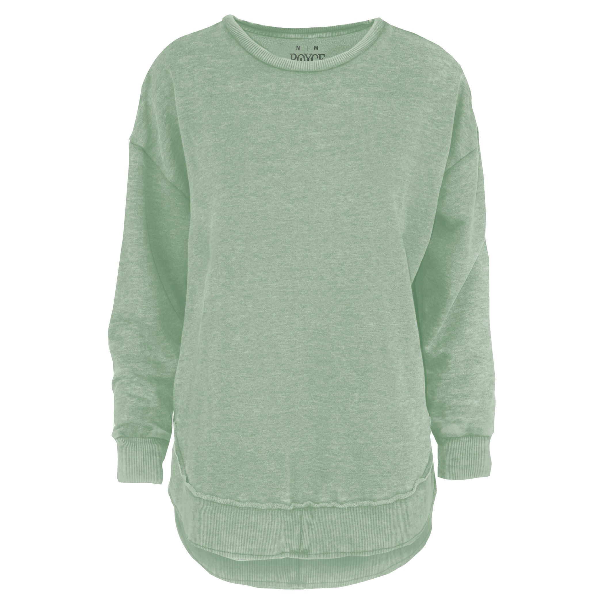 Kvinnor Poncho Fleece Med High-Low Kant Och Melange-Design