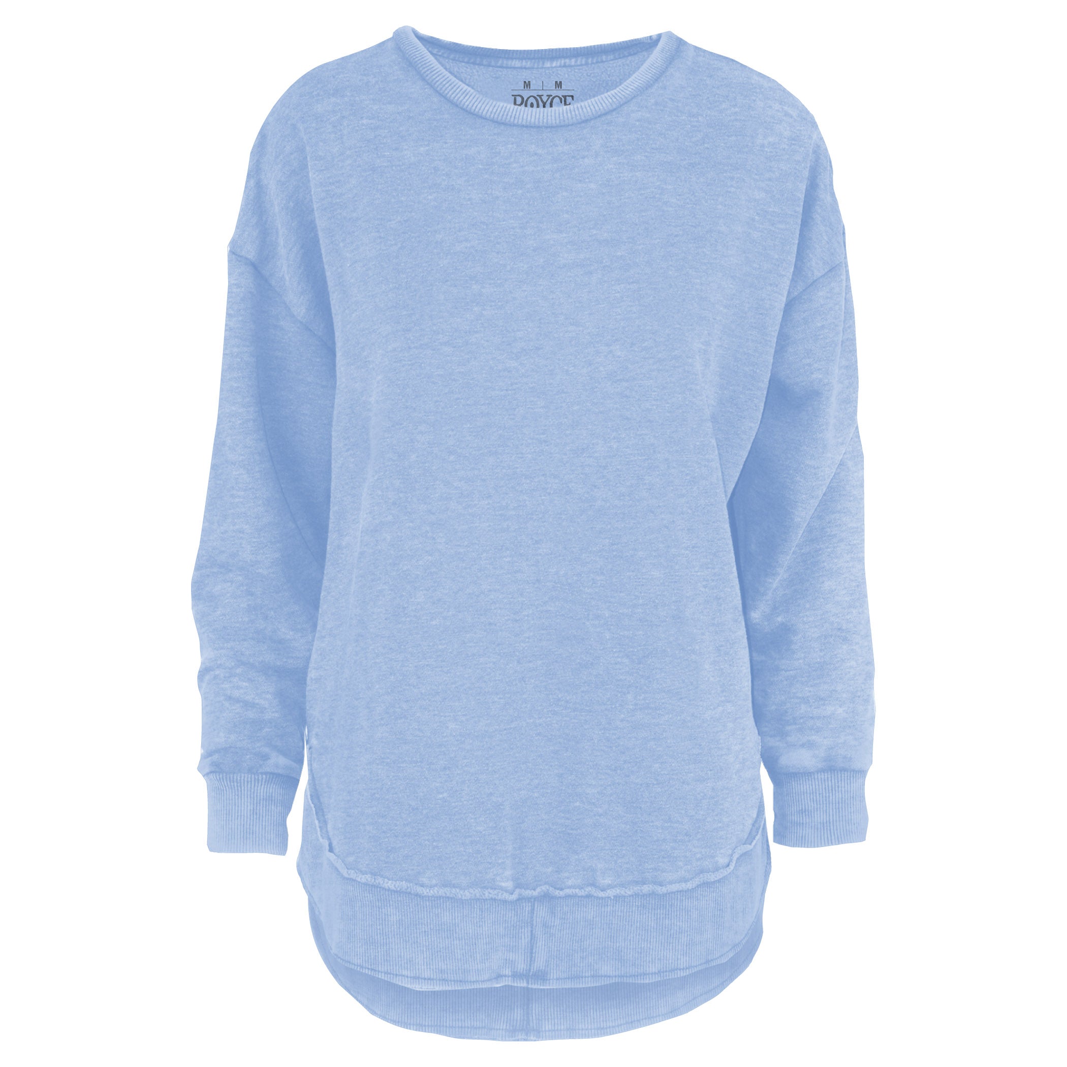 Kvinnor Poncho Fleece Med High-Low Kant Och Melange-Design