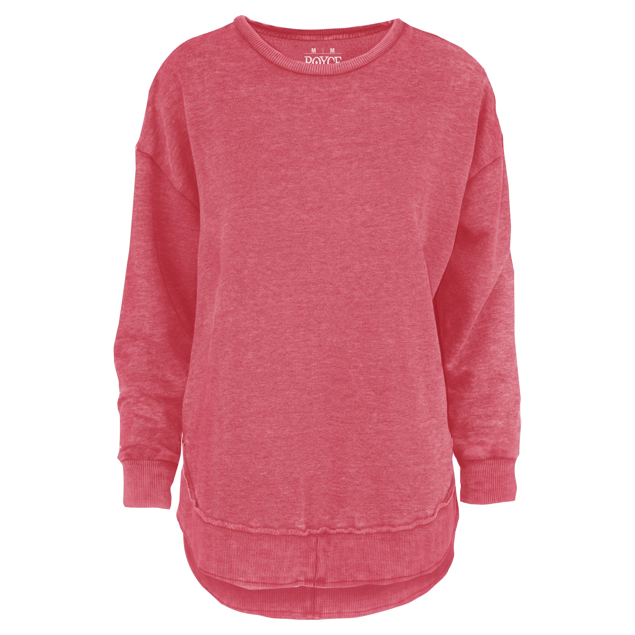 Kvinnor Poncho Fleece Med High-Low Kant Och Melange-Design