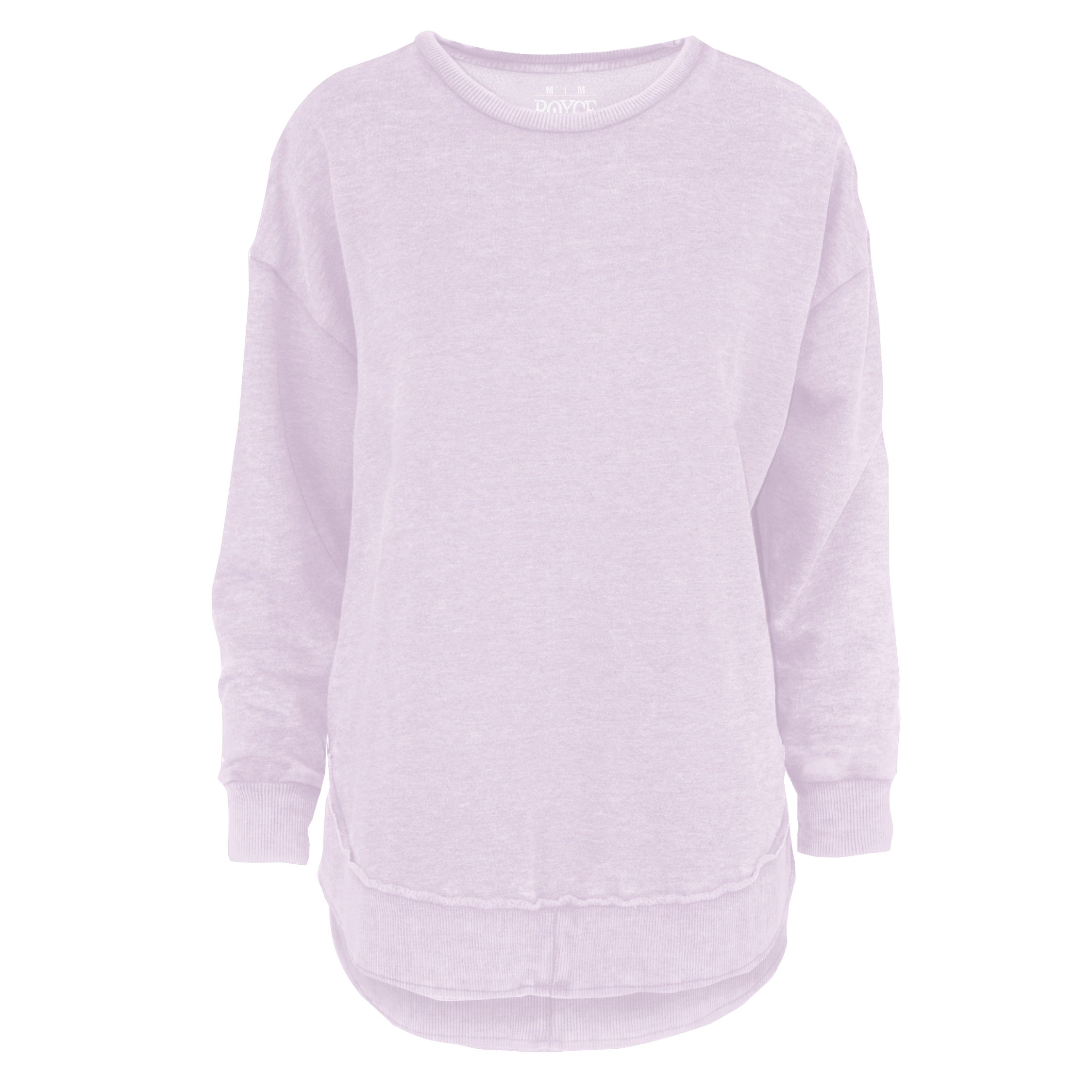 Kvinnor Poncho Fleece Med High-Low Kant Och Melange-Design