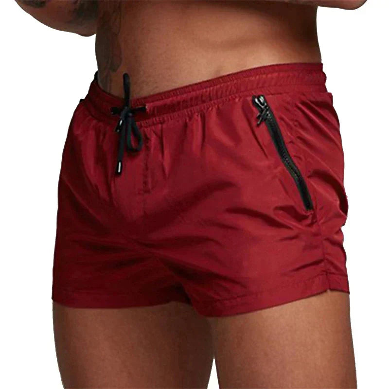 Sommarbadshorts För Män Med Dragkedjefickor