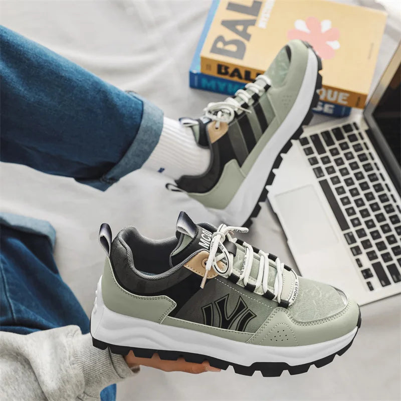 Herr Sneakers med Vadderad Innersula och Hållbar Yttersula