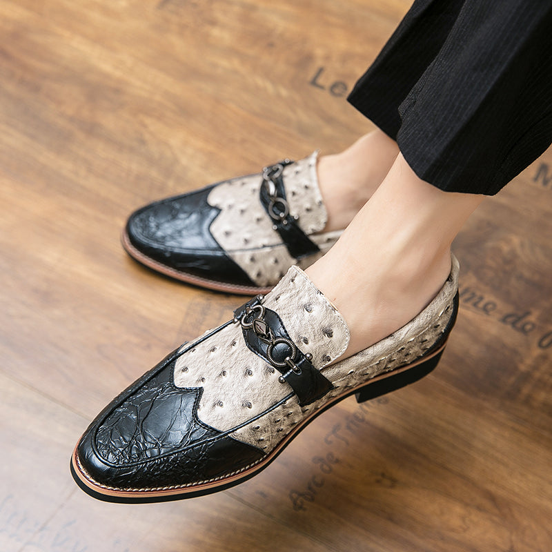 Herr Slip-On Loafers med Texturerad Ovandel
