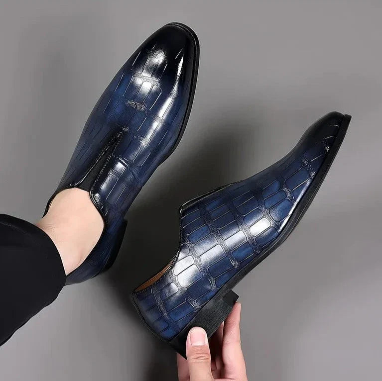 Herr Loafers Med Sömlös Design Och Dämpad Innersula