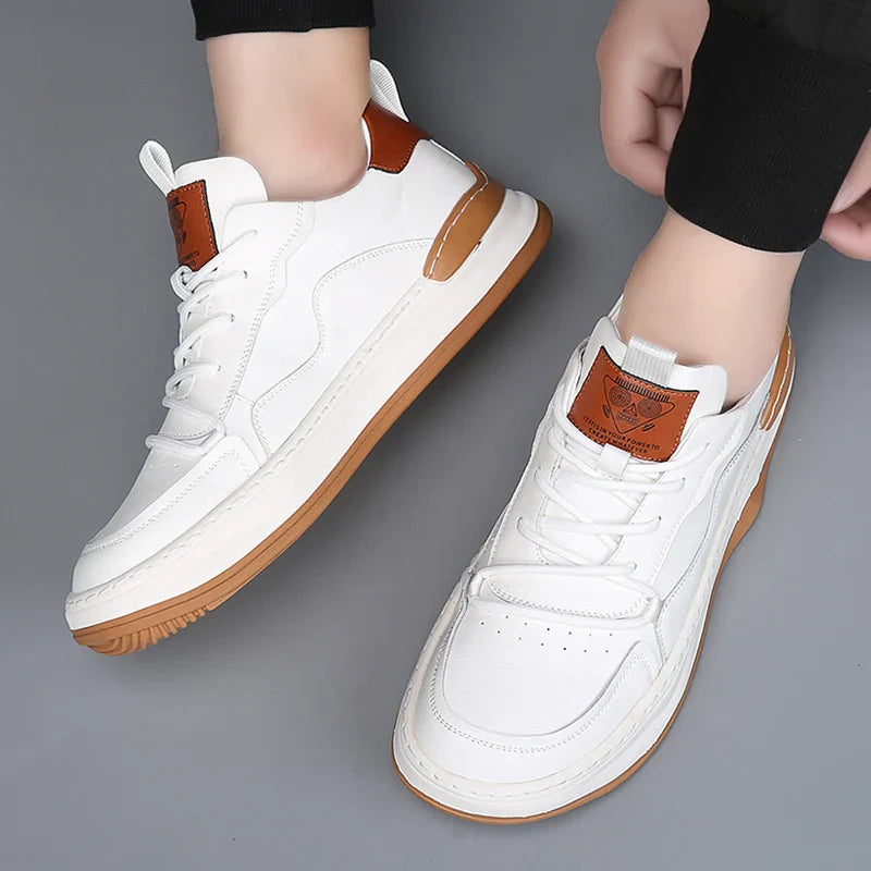 Herr Sneakers Med Dämpad Innersula Vadderad Krage Och Gummisula