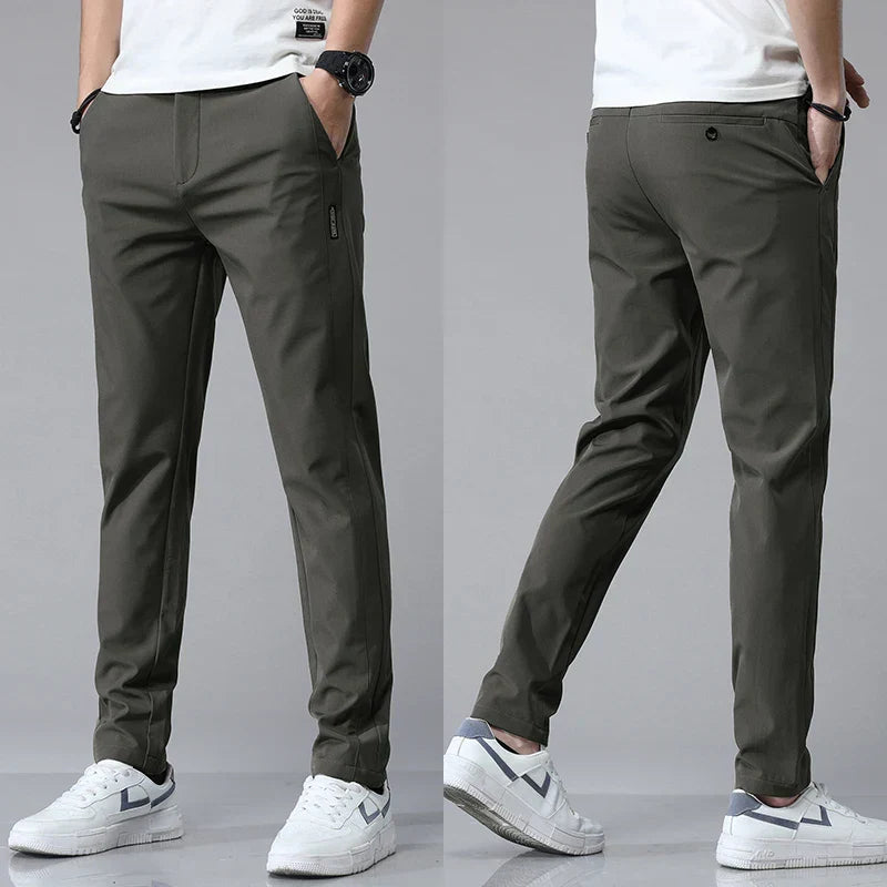 Herr Stretchbyxor Slim Fit Andningsbar Mjuk Känsla