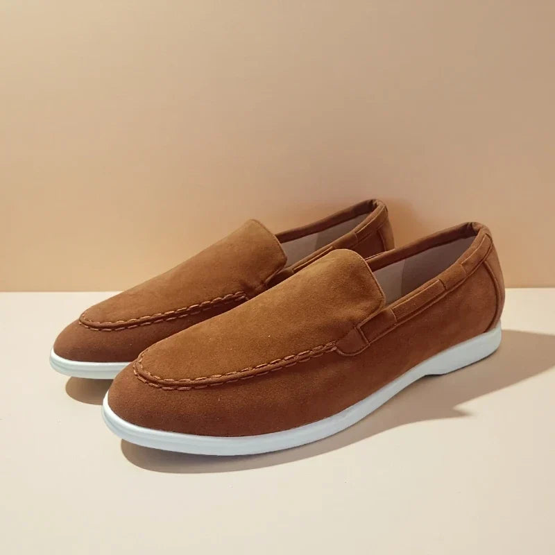 Premium Slip-On Loafers För Män Med Sydd Ovandel