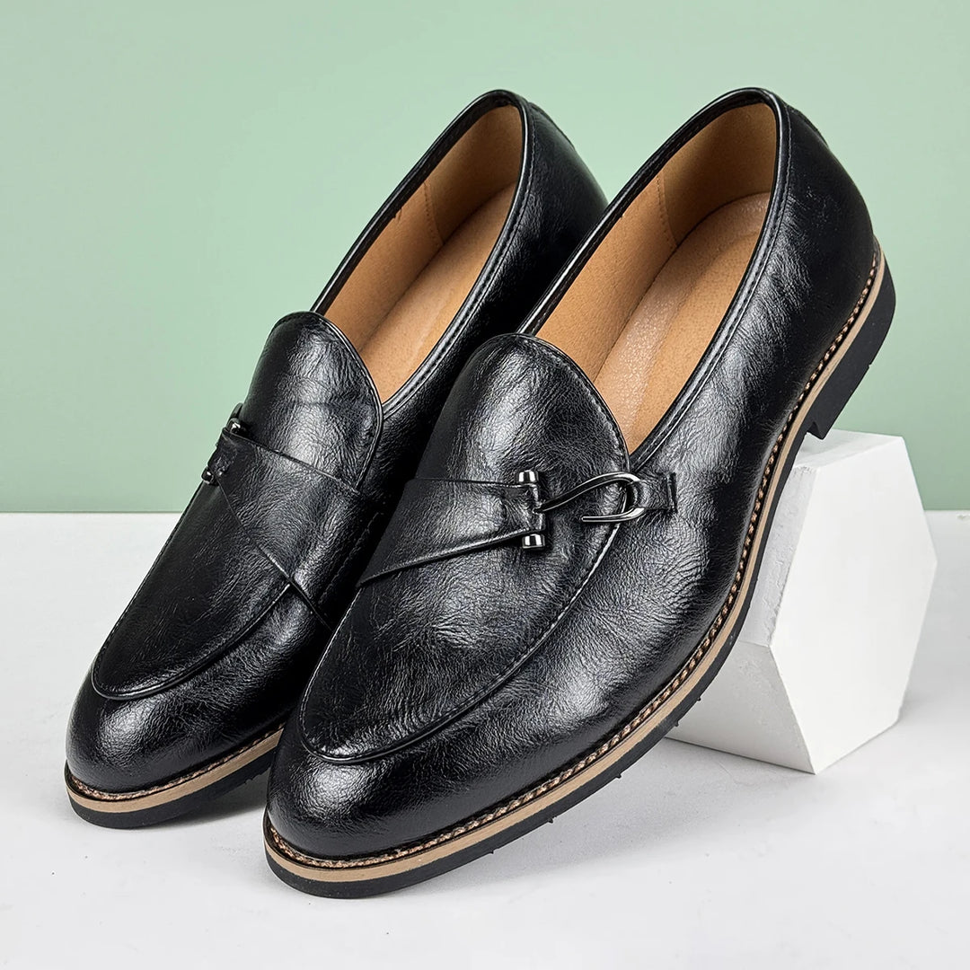 Herrloafers Slip-On Fishhook Accent Non-Slip