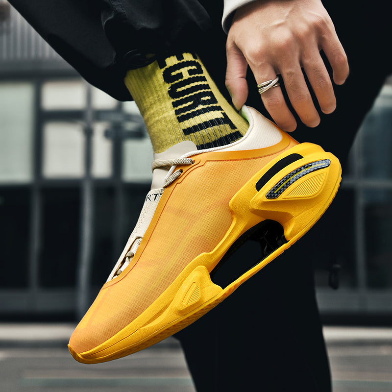 Herrsneakers med skumdämpning, strukturerad ovandel och gummigrepp