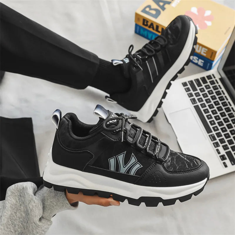 Herr Sneakers med Vadderad Innersula och Hållbar Yttersula
