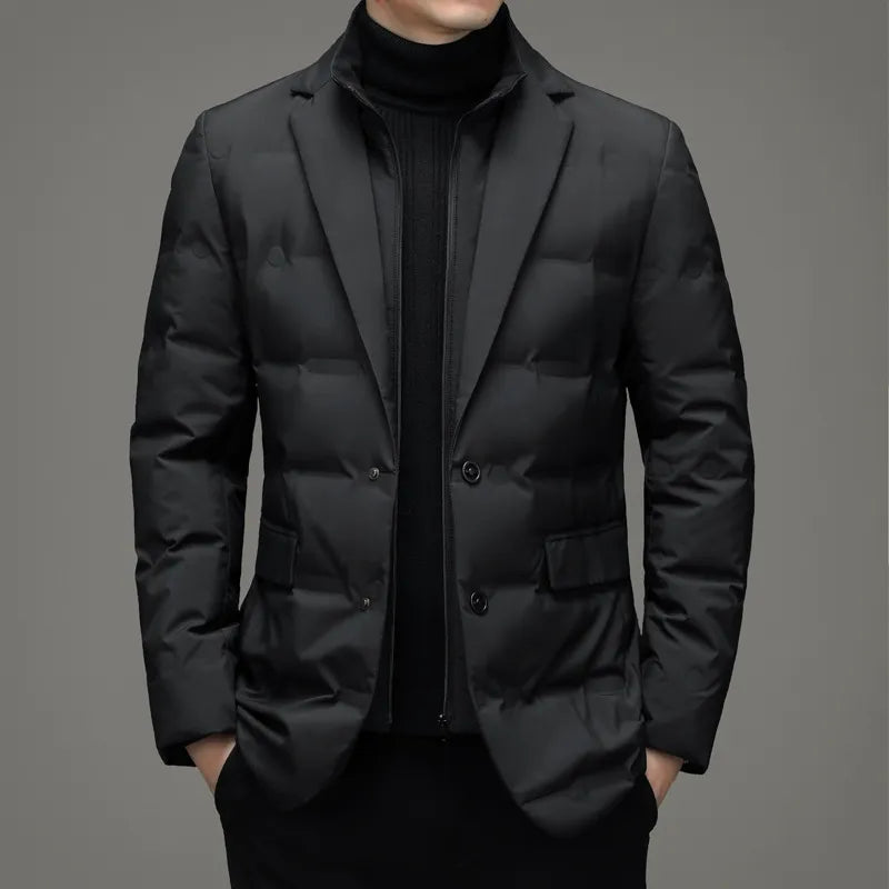 Män Zip-Up Vindjacka Med Kontrastdesign