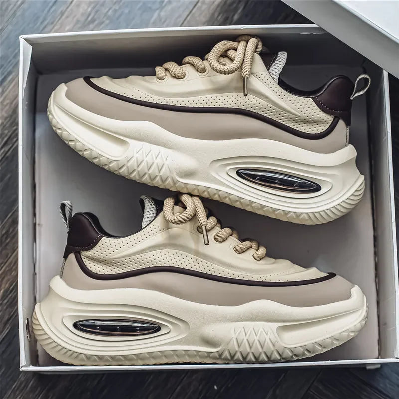Herrsneakers Retro Mesh-Överdel Tjock Sula