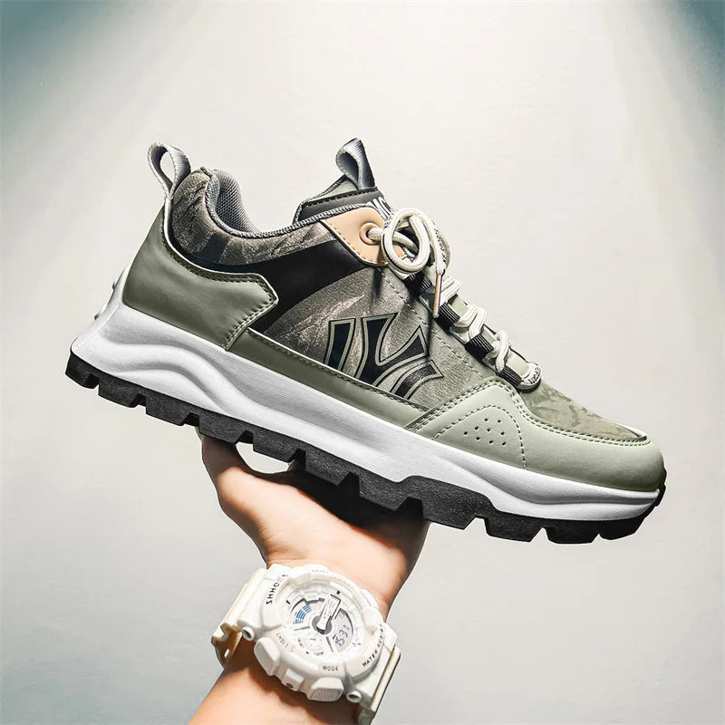 Herr Sneakers med Vadderad Innersula och Hållbar Yttersula
