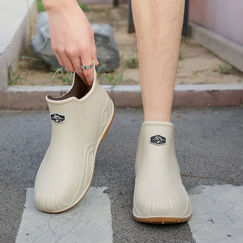 Vattentäta Slip-On Deck Boots För Dam Med Halkfri Sula