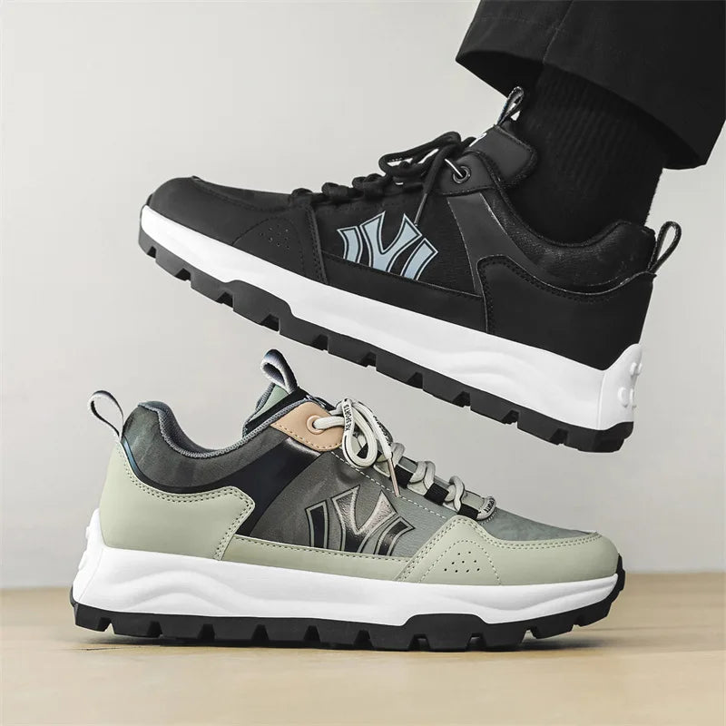 Herr Sneakers med Vadderad Innersula och Hållbar Yttersula