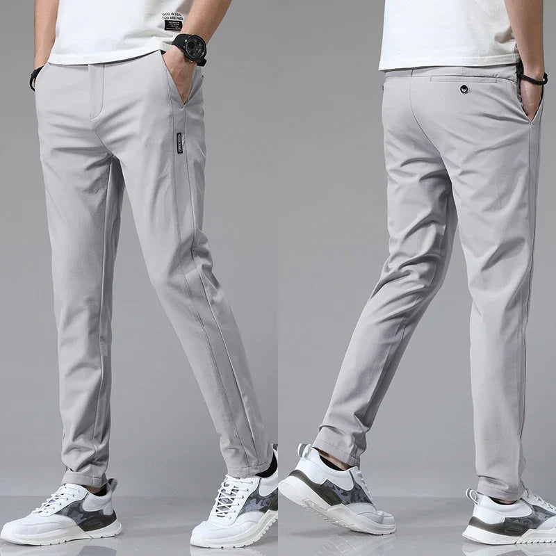 Herr Stretchbyxor Slim Fit Andningsbar Mjuk Känsla