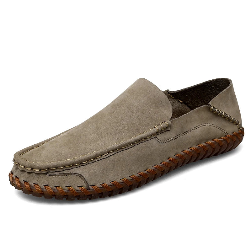 Herrloafers Slip-On Handbearbetade Halkfria