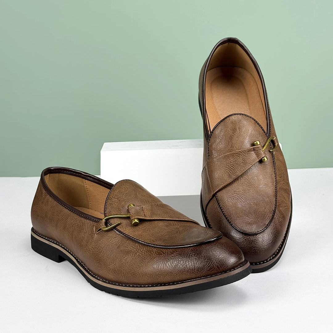 Herrloafers Slip-On Fishhook Accent Non-Slip