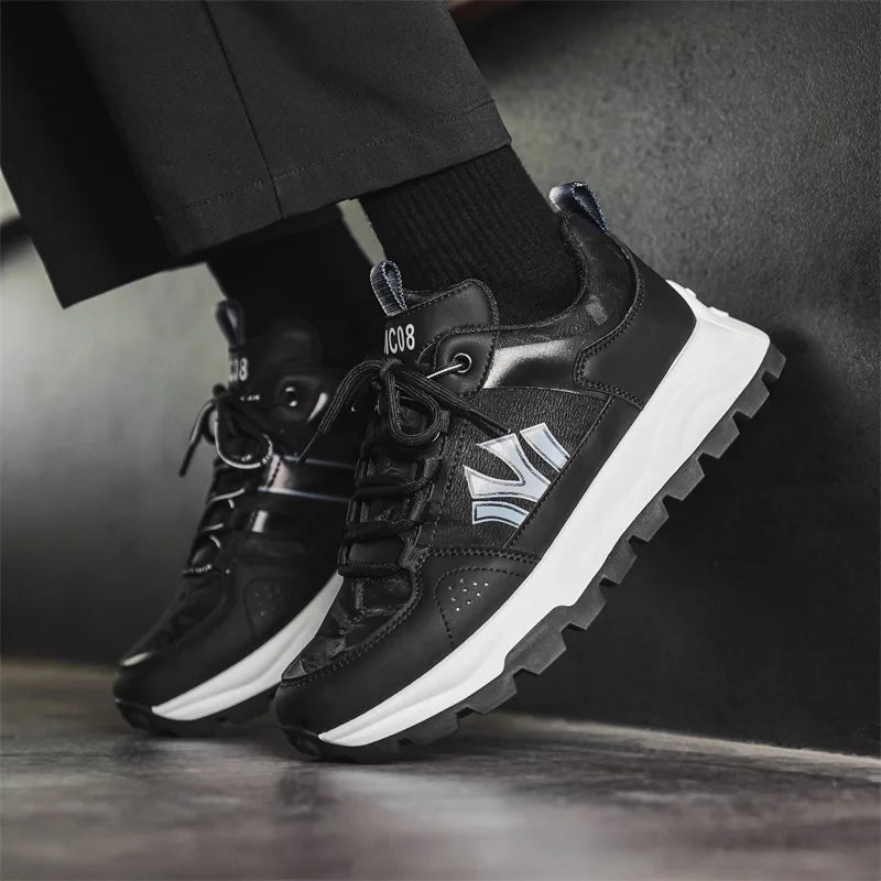 Herr Sneakers med Vadderad Innersula och Hållbar Yttersula