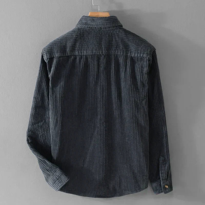 Herr Höst Overshirt Jacka Med Mjuk Yta Och Knäppning