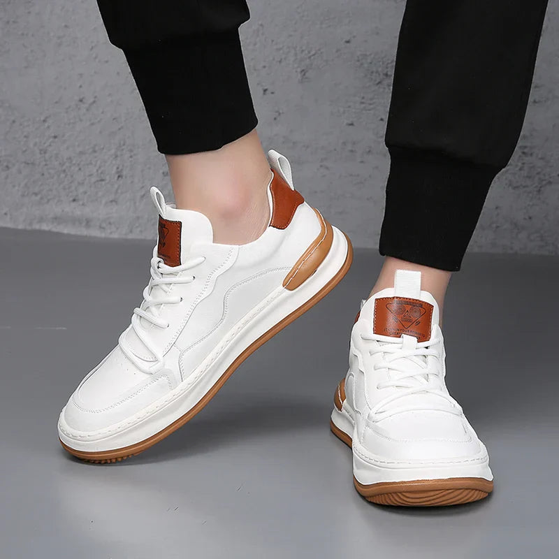 Herr Sneakers Med Dämpad Innersula Vadderad Krage Och Gummisula