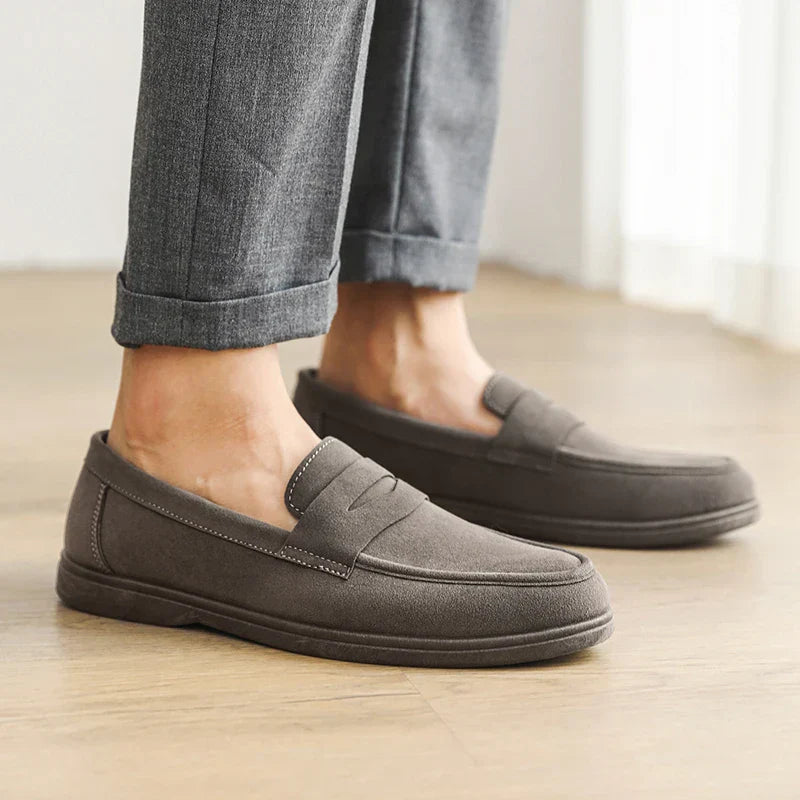 Herrloafers med Penny-Rem, Matt Yta och Dämpad Innersula