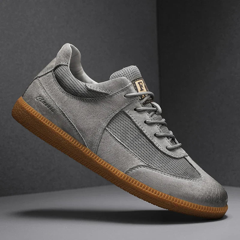 Herr Sneakers Med Halkfri Sula Och Detaljerad Söm