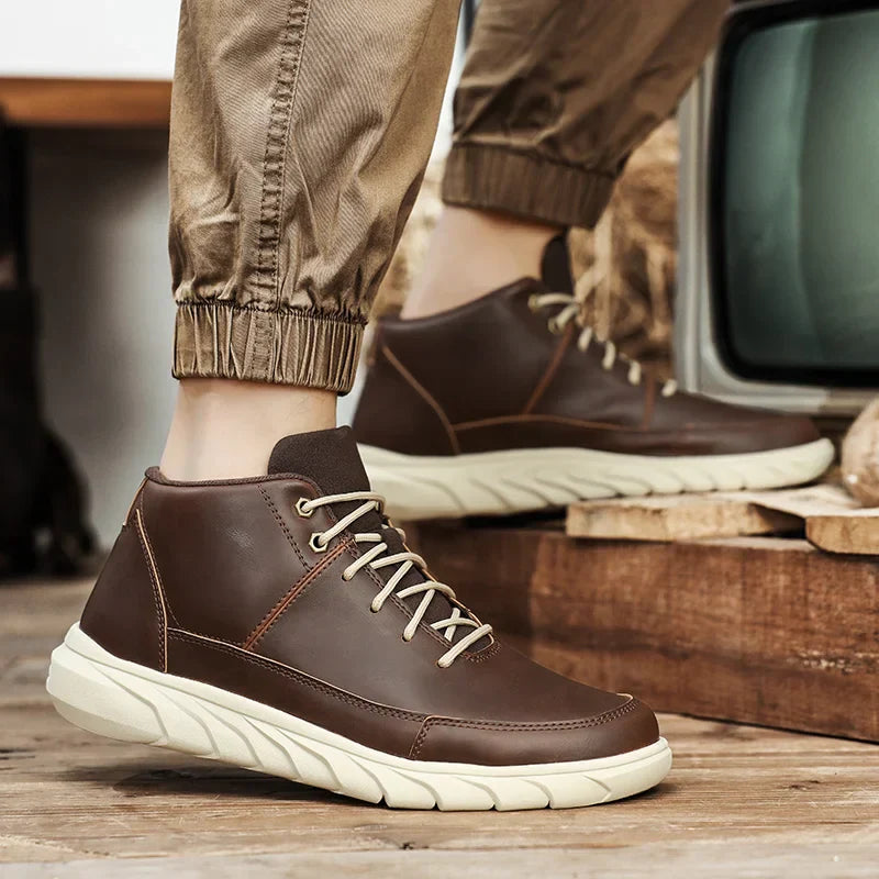 Herr Höga Sneakers Med Dämpad Innersula Och Halkfri Sula