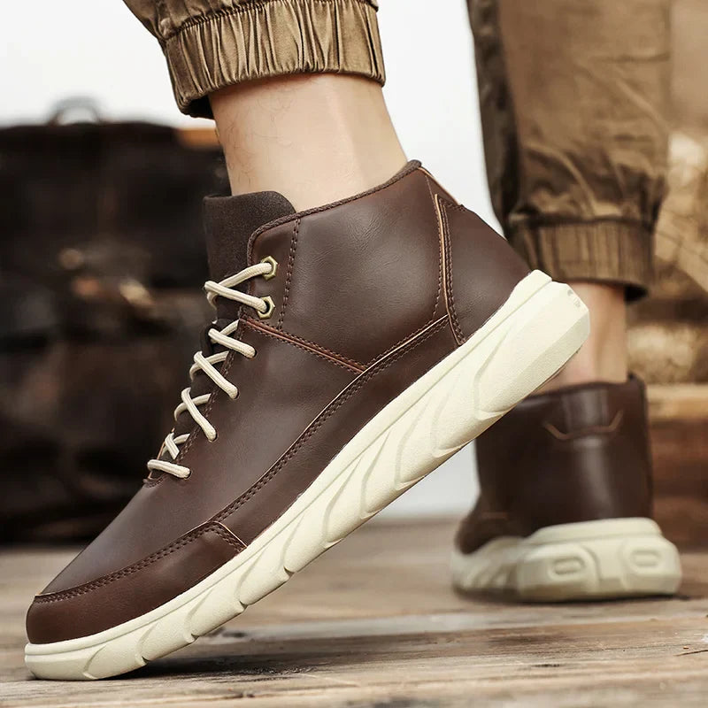 Herr Höga Sneakers Med Dämpad Innersula Och Halkfri Sula