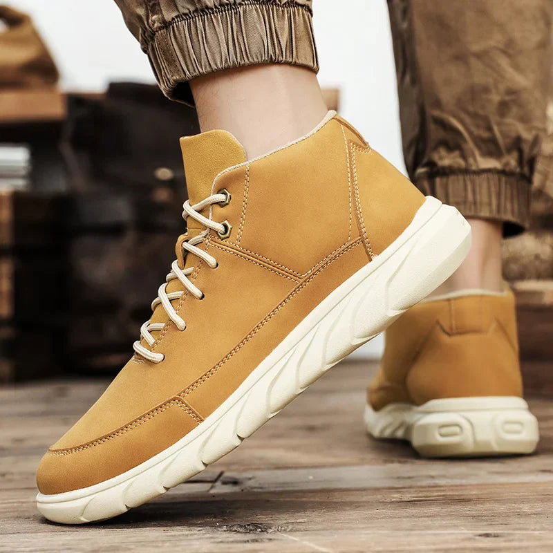 Herr Höga Sneakers Med Dämpad Innersula Och Halkfri Sula