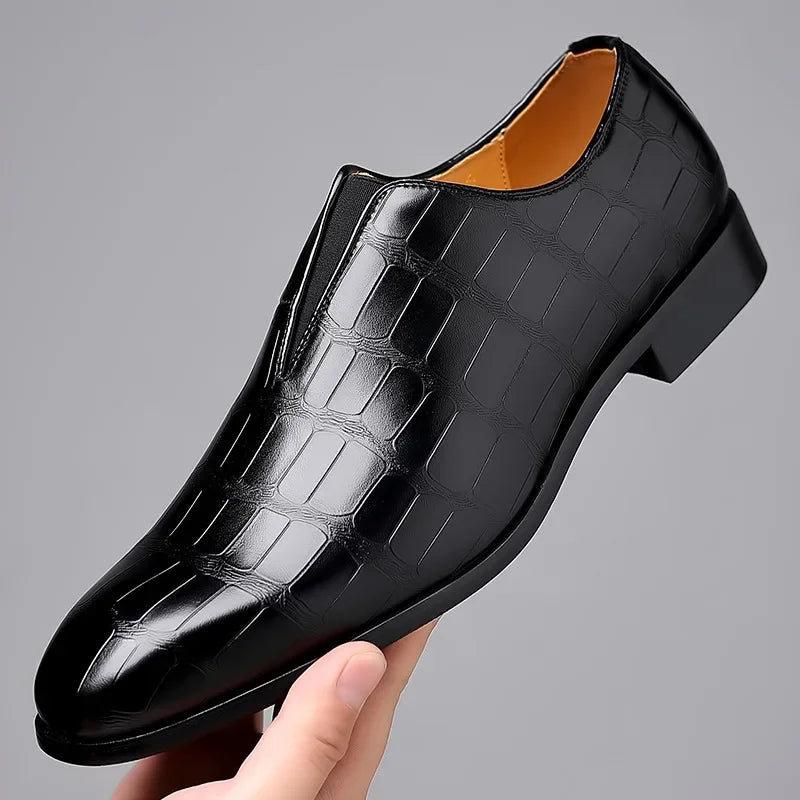 Herr Loafers Med Sömlös Design Och Dämpad Innersula