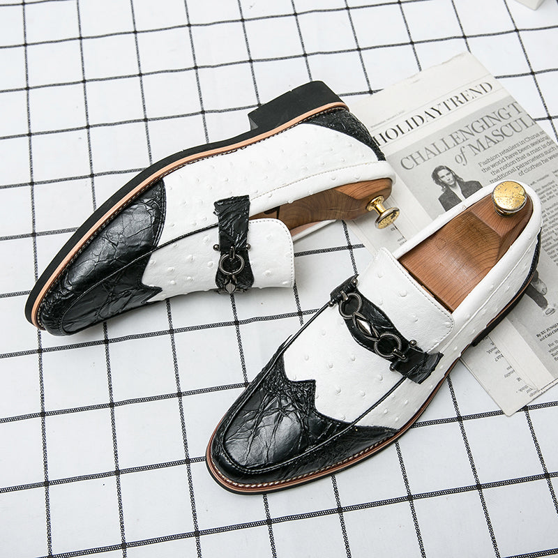 Herr Slip-On Loafers med Texturerad Ovandel