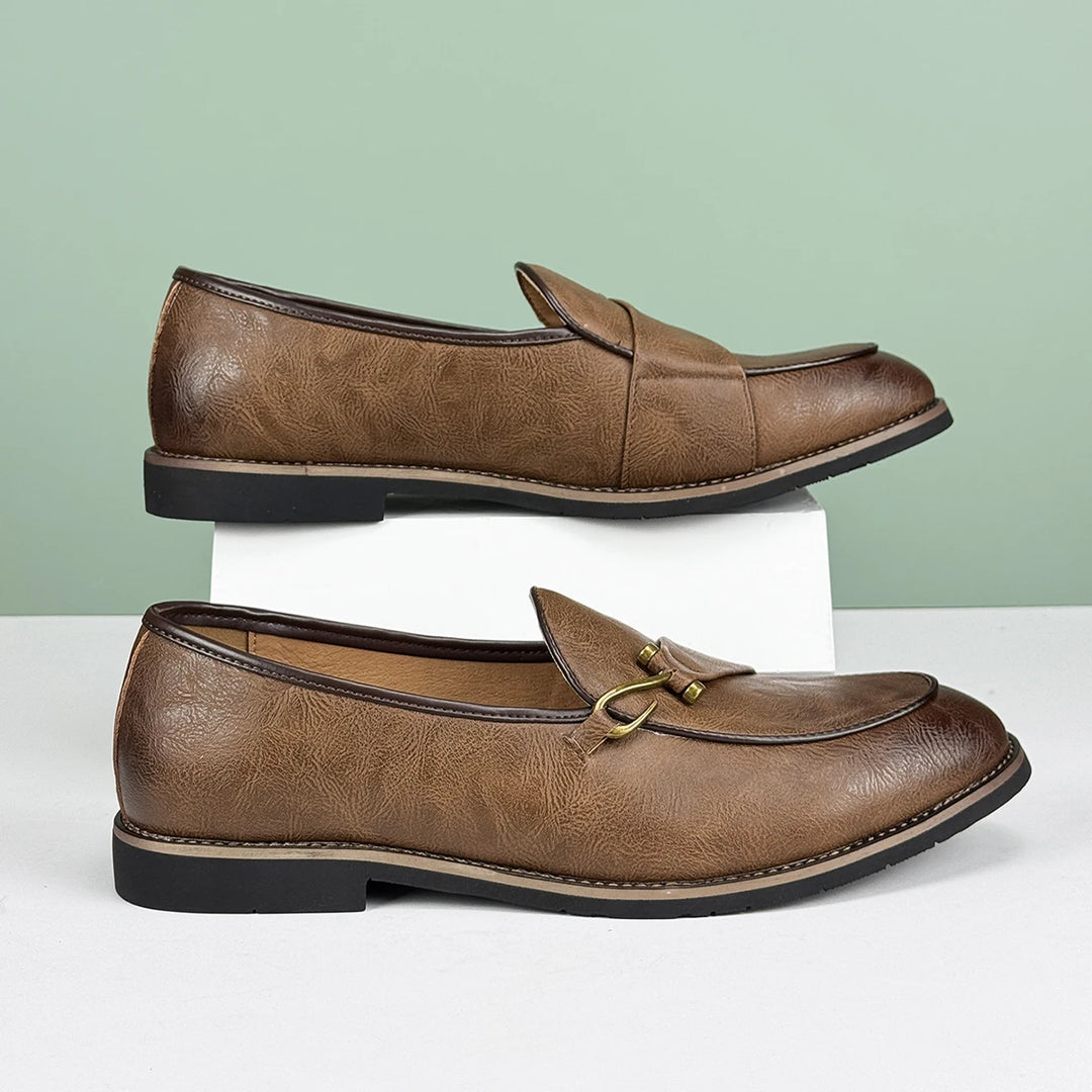 Herrloafers Slip-On Fishhook Accent Non-Slip