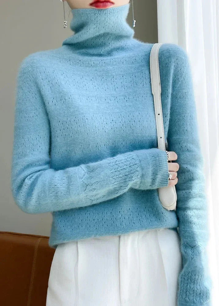 Damtröja Med Polotröja Och Subtilt Mönster