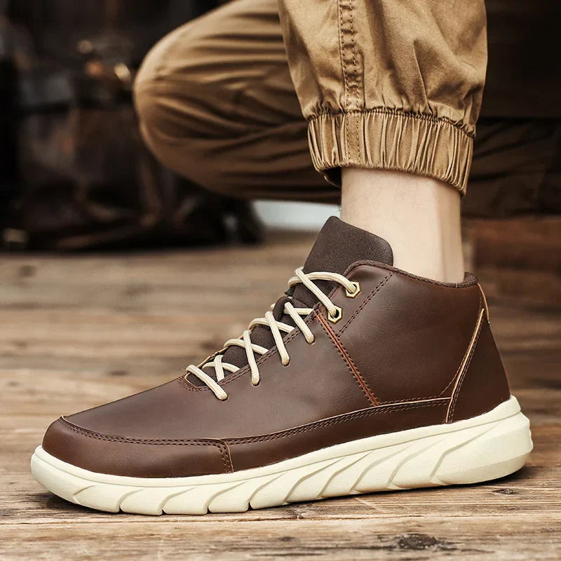 Herr Höga Sneakers Med Dämpad Innersula Och Halkfri Sula