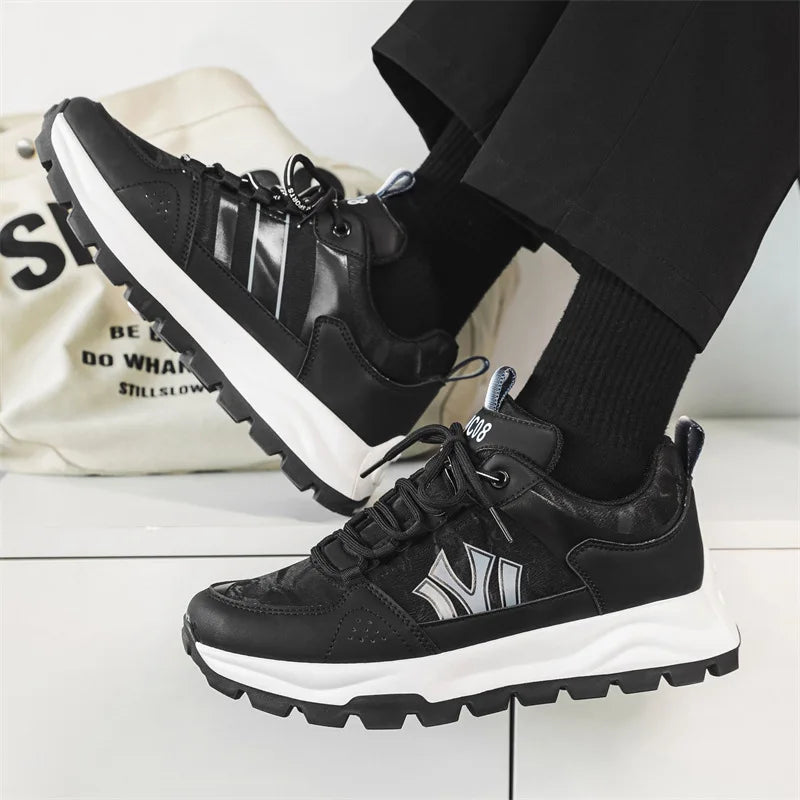 Herr Sneakers med Vadderad Innersula och Hållbar Yttersula