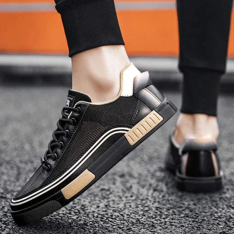 Herr Andningsbara Mesh Sneakers Ortopediska Snörskor