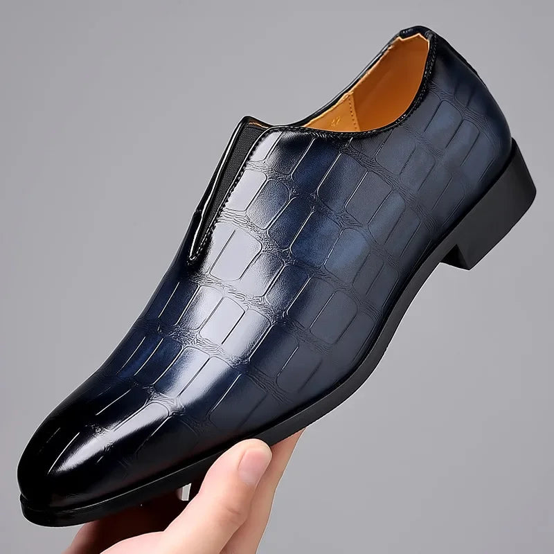 Herr Loafers Med Sömlös Design Och Dämpad Innersula