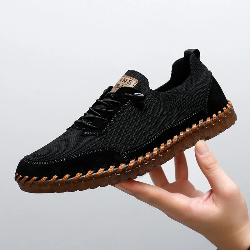 Herr Mesh Sneakers med Snörning EVA-Innersula och Gummisula