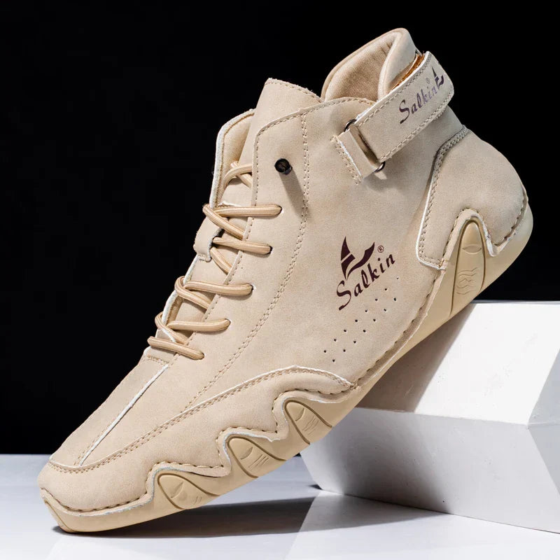 Herr Höga Sneakers Med Vågig Sula Och Sömmad Detalj