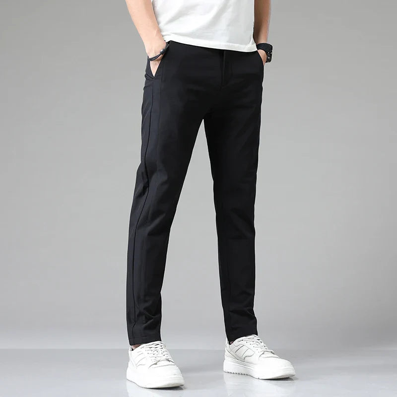 Herr Stretchbyxor Slim Fit Andningsbar Mjuk Känsla