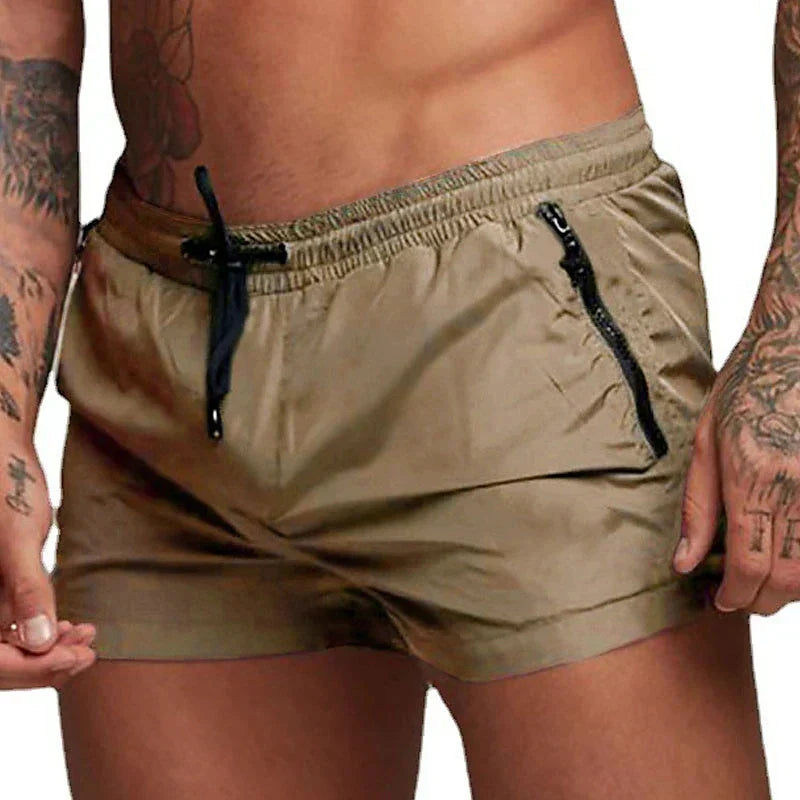 Sommarbadshorts För Män Med Dragkedjefickor