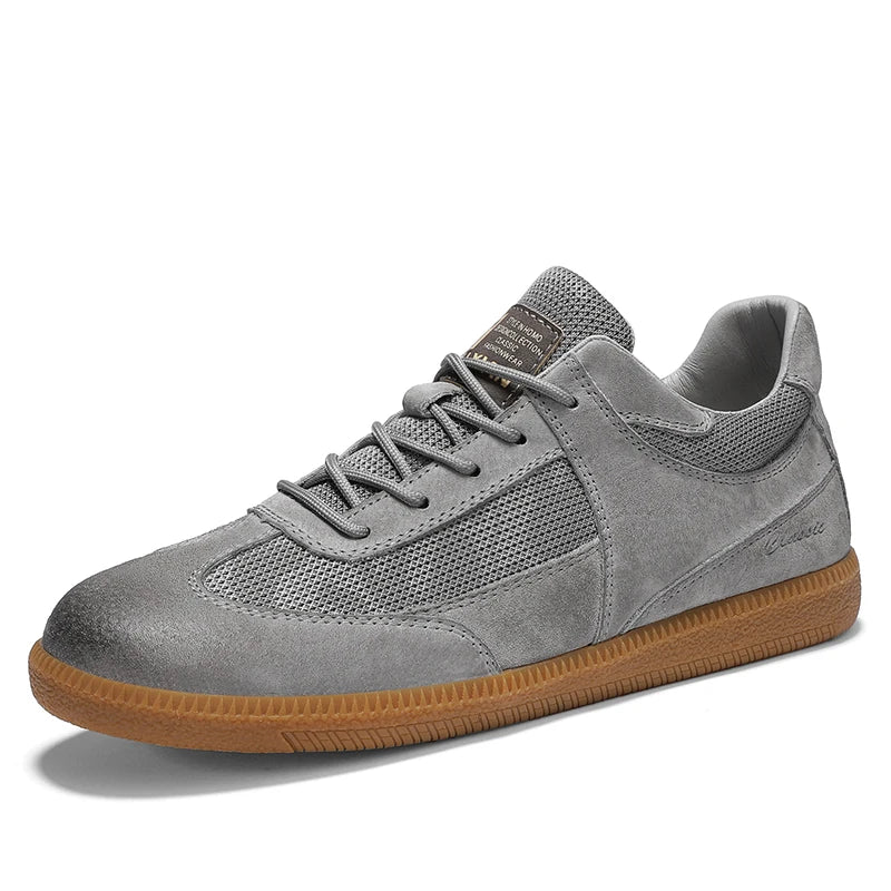 Herr Sneakers Med Halkfri Sula Och Detaljerad Söm