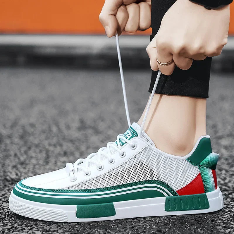 Herr Andningsbara Mesh Sneakers Ortopediska Snörskor