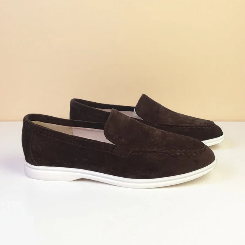 Premium Slip-On Loafers För Män Med Sydd Ovandel