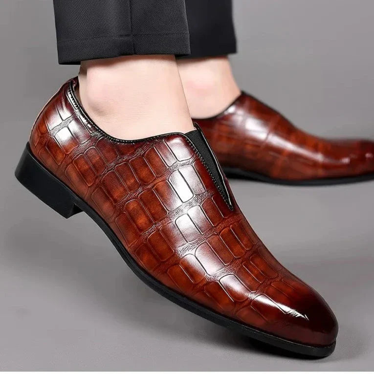 Herr Loafers Med Sömlös Design Och Dämpad Innersula