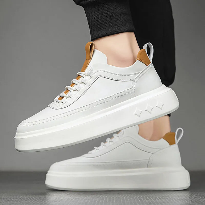 Herrsneakers med upphöjd Innersula och Gummiyttersula